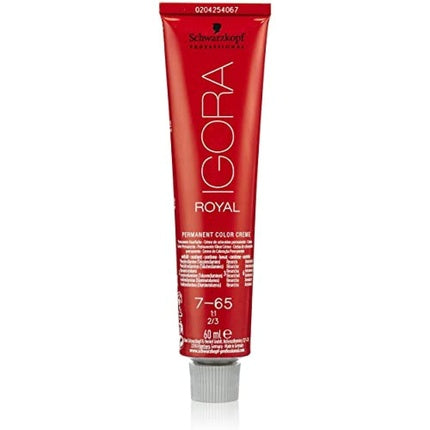 Vopsea de păr, Schwarzkopf IGORA Royal, 7-65 Blond Mediu Ciocolatiu Auriu, 60ml