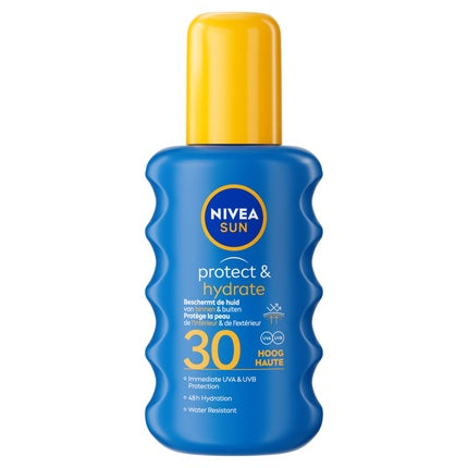 Nivea Sun Protect & Hydrate Spray Solar SPF30, albastru, 200ml