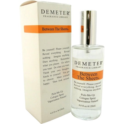 Demeter Between The Sheets Eau de Cologne Spray, 120ml, Sticlă Transparentă cu Etichetă Portocalie