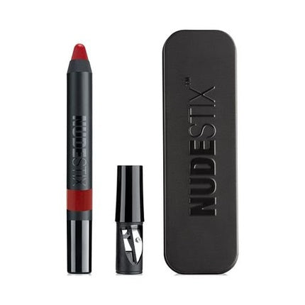 Gel Color Lip + Cheek Balm Rebel, Nudestix, color roșu, ambalaj metalic negru