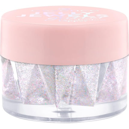 Essence Jelly Jewels Glitter Eyeshadow Topper No. 02 Gold, pudră strălucitoare aurie cu reflexe multicolore