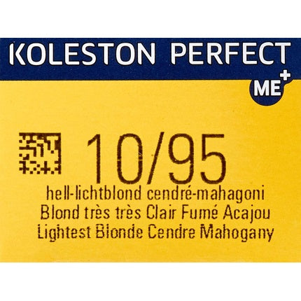 Vopsea de par permanenta Wella Koleston Perfect Me+ 10/95 Blond Deschis Cendre-Mahogany 60ml