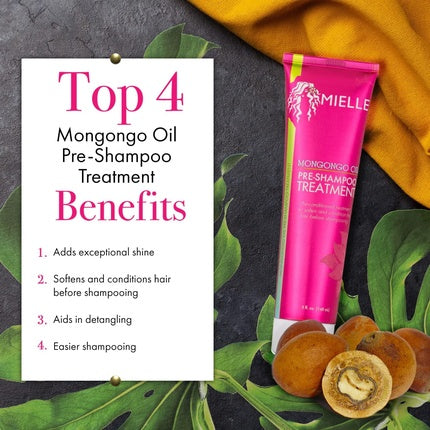 Pre-șampon, Mielle Organics, Mongongo Oil, 148ml