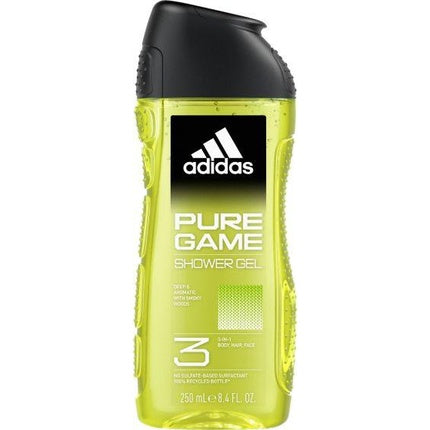 Gel de duș adidas Pure Game 3-in-1, 250ml