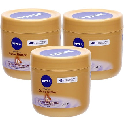 Cremă corp Nivea, Cocoa Butter, 400 mL, pentru piele uscată
