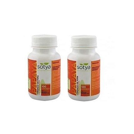 Supliment alimentar, Sotya, Papaya 600mg, 100 comprimate