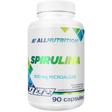 Supliment Alimentar ALLNUTRITION Spirulina Blue and Green Microalgae 90 Capsule 800 mg
