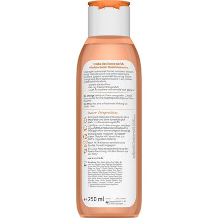 Gel de duș Lavera Vitalizing Organic Orange și Mint, 250ml