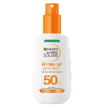 Spray protector solar Ambre Solaire Hydra 24h Protect SPF 50, Alb