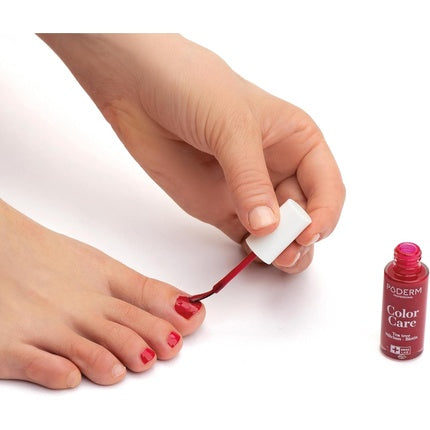 Vernis Unghii Antifungic Poderm Rose Red, 8 ml