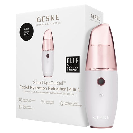 Aparat facial Geske, atomizor apă 4 în 1, Starlight