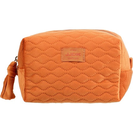 Geantă de toaletă JJDK Sienna Velvet Quilted Golf, Portocalie, 206 g