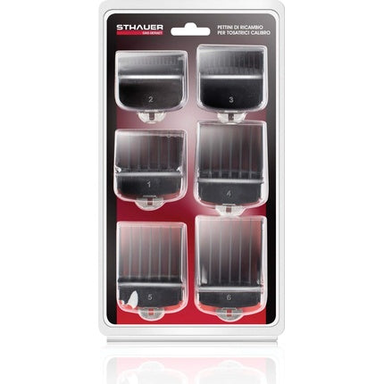 Set 6 piepteni de schimb, Xanitalia, Stauer Calibro, negru