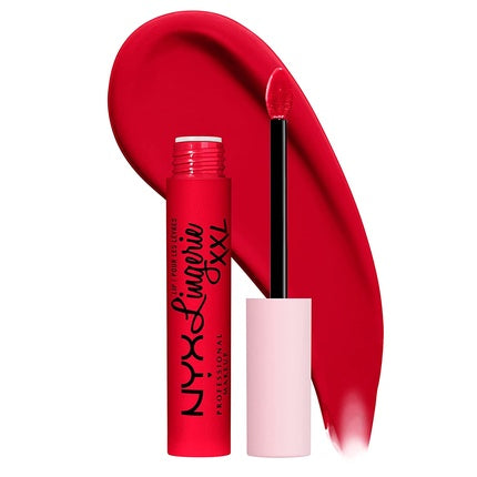 Ruj lichid mat NYX, Lip Lingerie XXL, Untamable roșu cărămiziu
