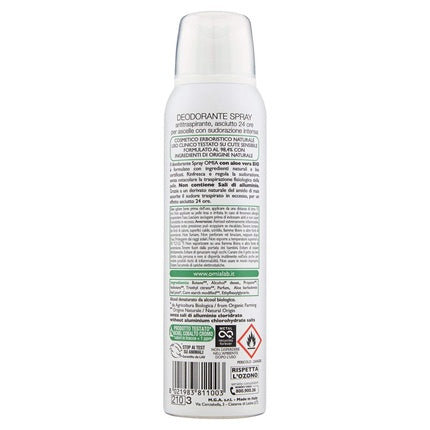 Spray deodorant Omia Aloe Vera, 150 ml