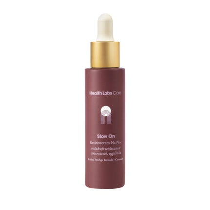Serum Anti-îmbătrânire HealthLabs Care Slow On Night Retinol, 30ml, Sticlă cu dozator