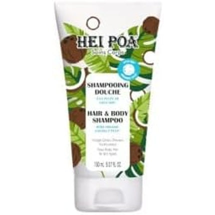 Șampon cu pulpă de cocos Hei Poa, 3 în 1 Hair and Body Shampoo, 150 ml