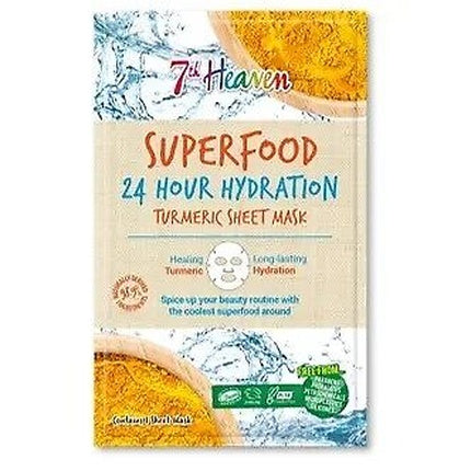Mască de Față 7th Heaven Superfood Turmeric pentru Hidratare 24 de Ore