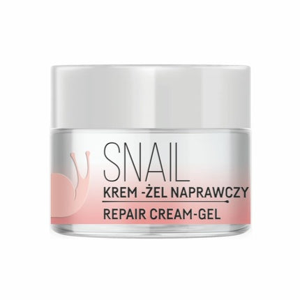Cremă de față gel, Floslek, Snail Repair Cream-Gel, 50ml, roz