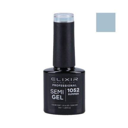 Lac Unghii Elixir Semi Gel 1052 Albastru 8ml