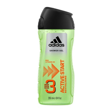 Gel de duș adidas Active Start, verde, 250 ml
