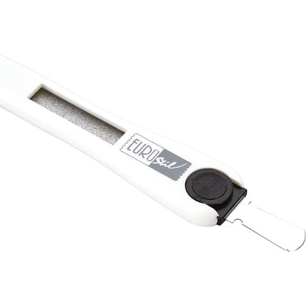 Instrument manichiură Eurostil, alb, cu pilă