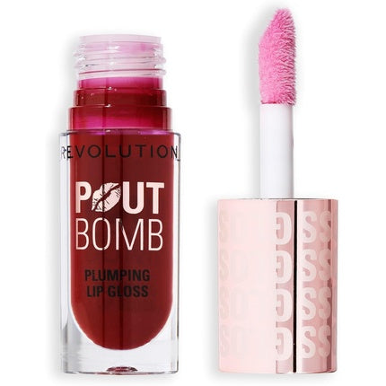 Lip Gloss, Revolution Beauty, Pout Bomb, roșu