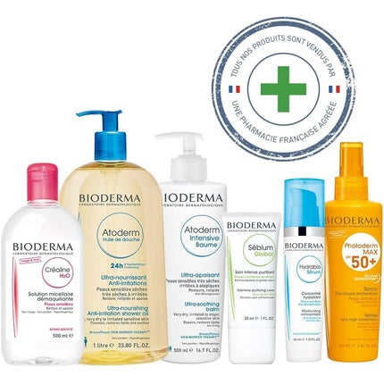 Bioderma Crealine TS H2O, Soluție Micelară pentru Piele Sensibilă și Uscată, 500ml