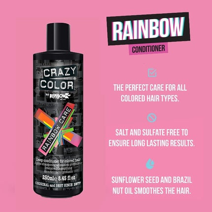 Condiționator Crazy Color pentru păr vopsit, Rainbow Care, 250ml