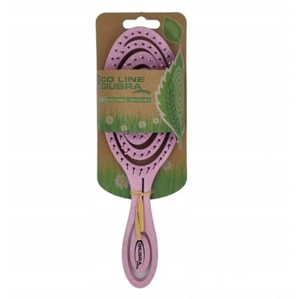 Giubra Ecoline Skeleton Fingerbrush Detangling Brush Lily, roz