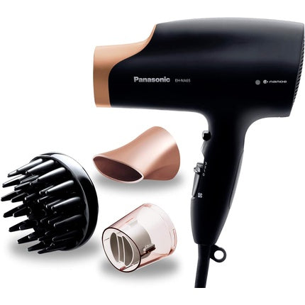 Uscător de păr Panasonic EH-NA65, negru și auriu, cu accesorii