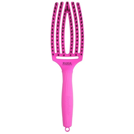 Perie păr Olivia Garden FingerBrush Combo, mov neon