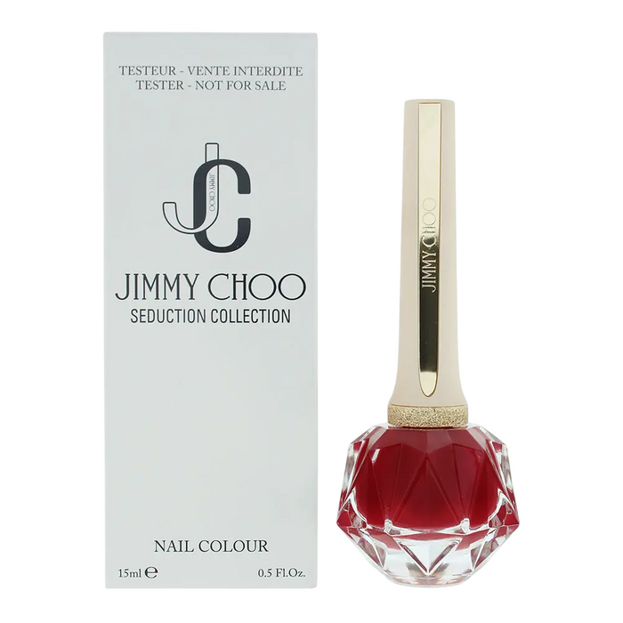 Lac de unghii Jimmy Choo Seduction, lucios, nuanța 001 Hollywood Red, 15 ml, tester
