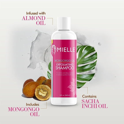 Șampon exfoliant Mielle Organics Mongongo Oil, 339g