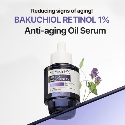 Serum anti-îmbătrânire față, Heimish RX, Retinol Bakuchiol Booster Oil, 30ml
