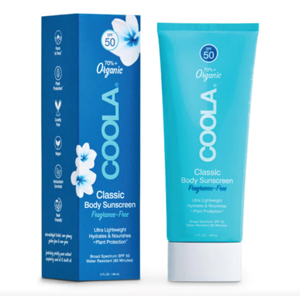 Loțiune corp SPF 50, COOLA, Classic Body Sunscreen, Fără parfum, 148ml