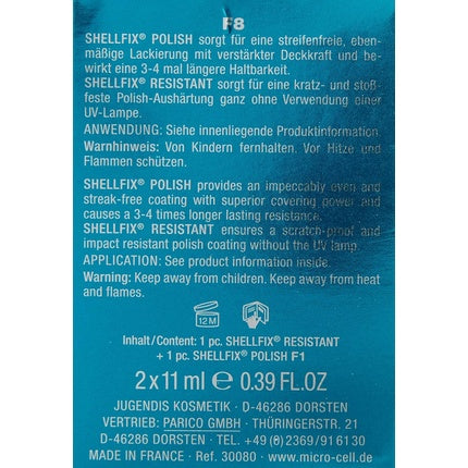 Gel Polish Microcell 2000 SHELLFIX, negru, 11ml