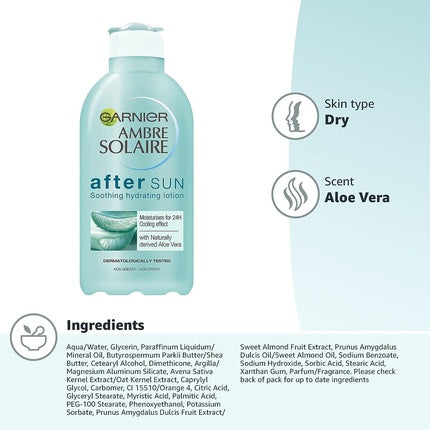 Lotiune calmanta si hidratanta, Garnier Ambre Solaire, cu Aloe Vera, 200ml
