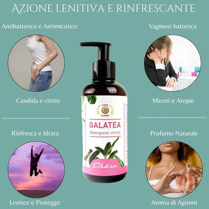 Gel intim, Elekea, Galatea, natural antibacterian 250ml