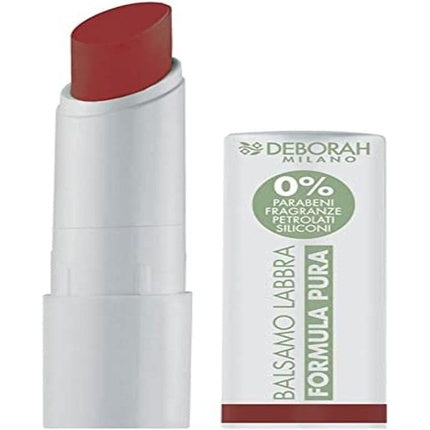 Balsam de buze, Deborah Milano, Formula Pure 07, culoare roșu coral