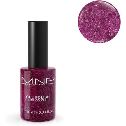Mesauda Semi-Permanent Gel Polish Nail Colour 50 Glitter Purple 10ml