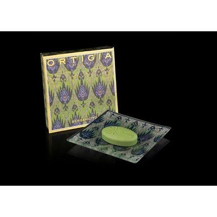 Plată din sticlă Ortigia Bergamot + Săpun 40g