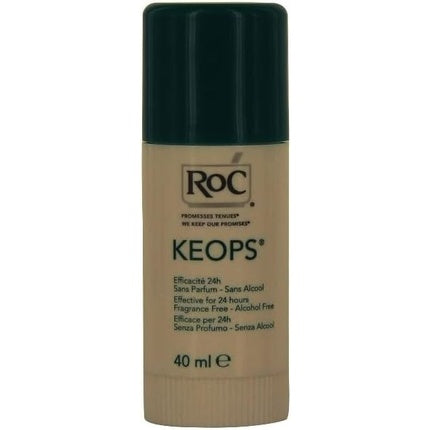 Roc Keops Deodorant Stick, Fără Parfum, 40ml - Pack of 2
