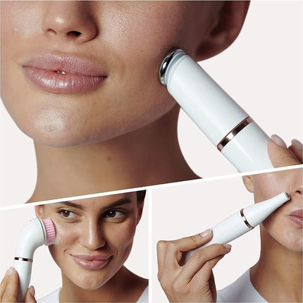 Epilator facial Braun FaceSpa Pro alb-roz