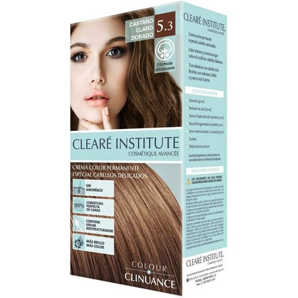 Vopsea de par, Clearé Institute, 5.3 Saten Auriu Deschis