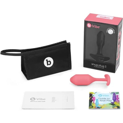 Plug anal, B-Vibe, Snug Plug 2, coral