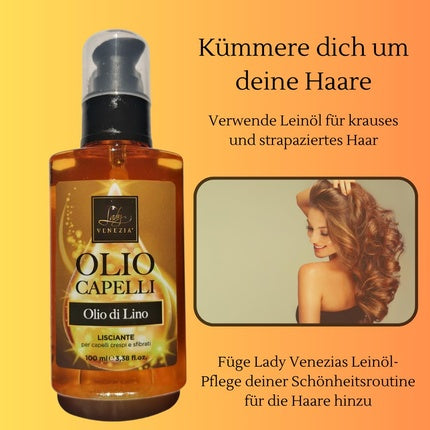 Ulei de păr, Lady Venezia, Flaxseed, 100ml