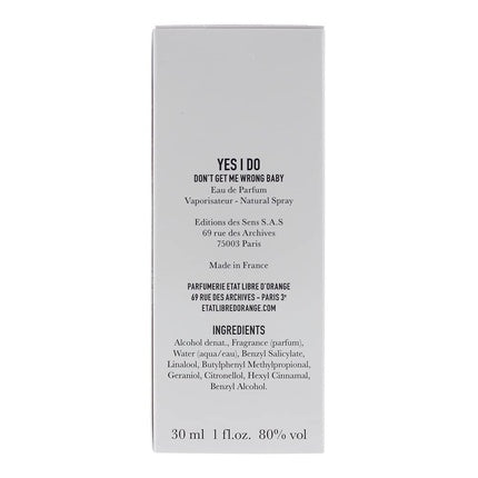 Parfum, Etat Libre D'Orange, Yes I Do, 30ml