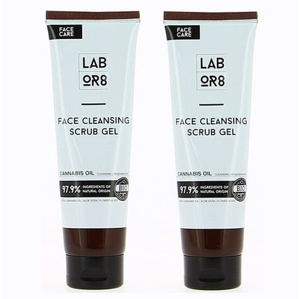 Gel Curățător Exfoliant Labor8 cu Ulei de Cânepă, 250ml