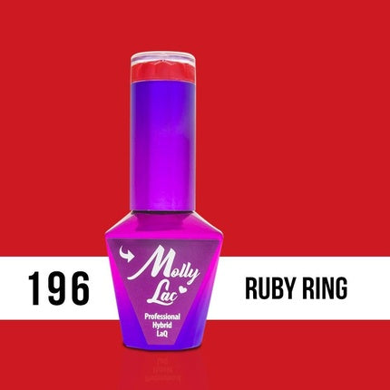 Lac Unghii Molly Lac Ruby, roșu